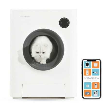Instachew Purrclean Automatic Cat Litter Box Self- Cleaning App-Enabled.