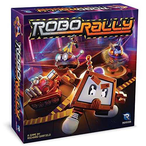 Renegade Game Studios | Robo Rally | Strategy Board Game for 2-6 Players, Ages 12+ with 6 Pre-Painted Robot Miniatures
