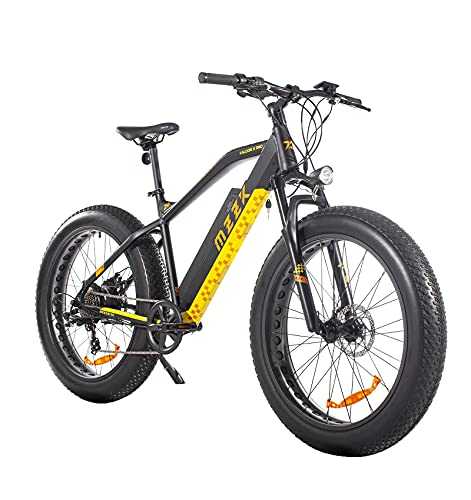 MZZK BIKE BAFAGN 750W Motor Electric Bike for Adults Fat Tire 7-Speed Powerful Mountain E-Bike with 48V Lithium Battery and Multi-Function Display, Black