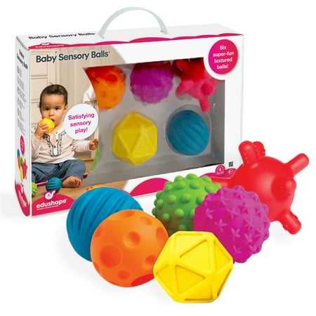 Edushape The Original Sensory Mini Balls for Baby Pack of 6