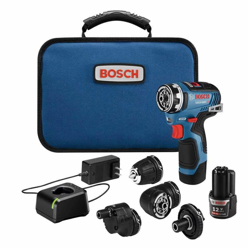 Bosch 12V Max EC Flexiclick 5 In 1 Drill/Driver Kit