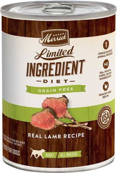 Merrick Limited Ingredient Diet Grain-Free Real Lamb Recipe