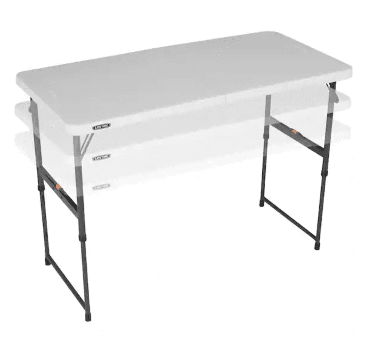 Lifetime Adjustable Height Folding Table 
