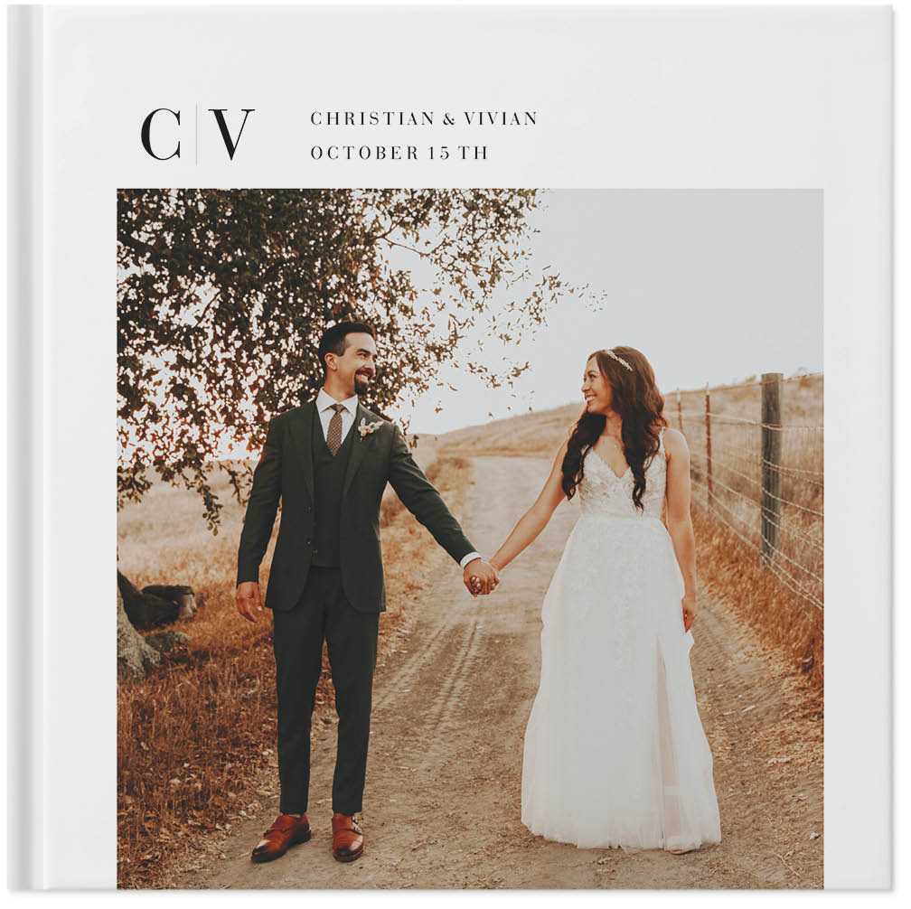 Photo Books: Wedding Photo Album Photo Book, 10X10, Hard Cover - Glossy, Deluxe Layflat
