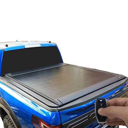 ONINE Electric Power Retractable Truck Bed Tonneau Cover Custom fit 2019-2024 Chevy Silverado/GMC Sierra 1500 5.8ft Bed (69.9”), Aluminum Matte Black, Compatible with Crossbar and Cargo Racks