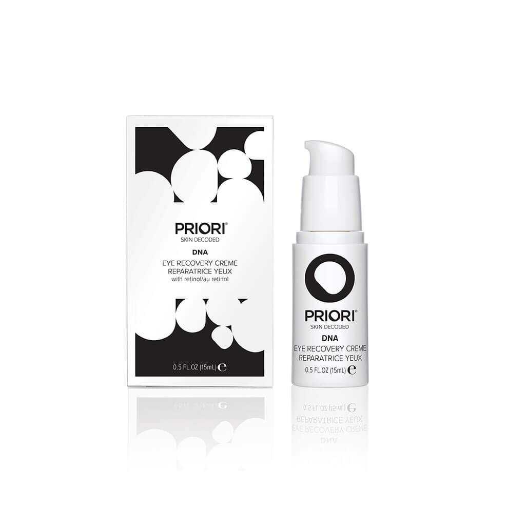 PRIORI Skincare DNA Eye Recovery Cream with Retinol Hyaluronic Acid Butterfly Bush Extract 0.5 fl oz