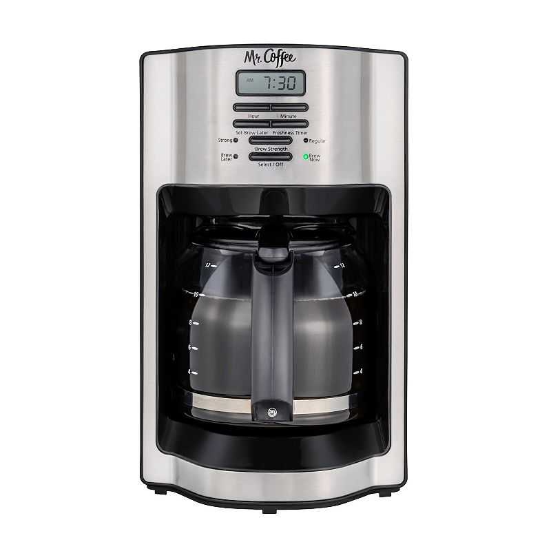 Mr. Coffee Rapid Brew 12-Cup Programmable Coffee Maker, Multicolor