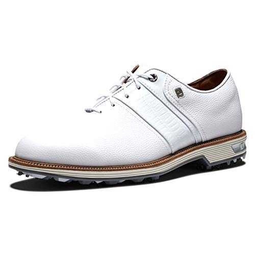 FootJoy Men's Premiere Series-Packard Golf Shoe, White/White, 10 Wide