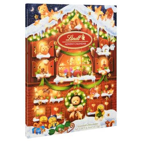 Lindt Holiday Chocolate Teddy Bear Advent Calendar