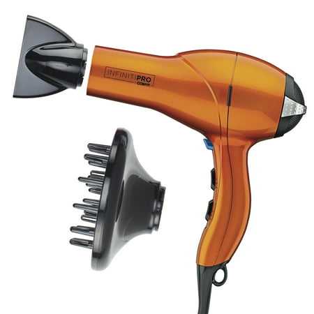 InfinitiPro by Conair Quick Styling Salon Professional Ionic & Ceramic Hair Dryer 1875 Watts Orange 259TPTY