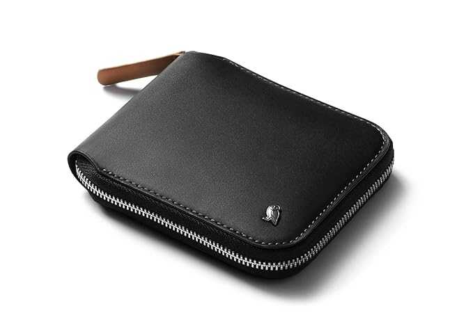 Bellroy Zip Wallet Leather Zip Wallet for Men and Women Black