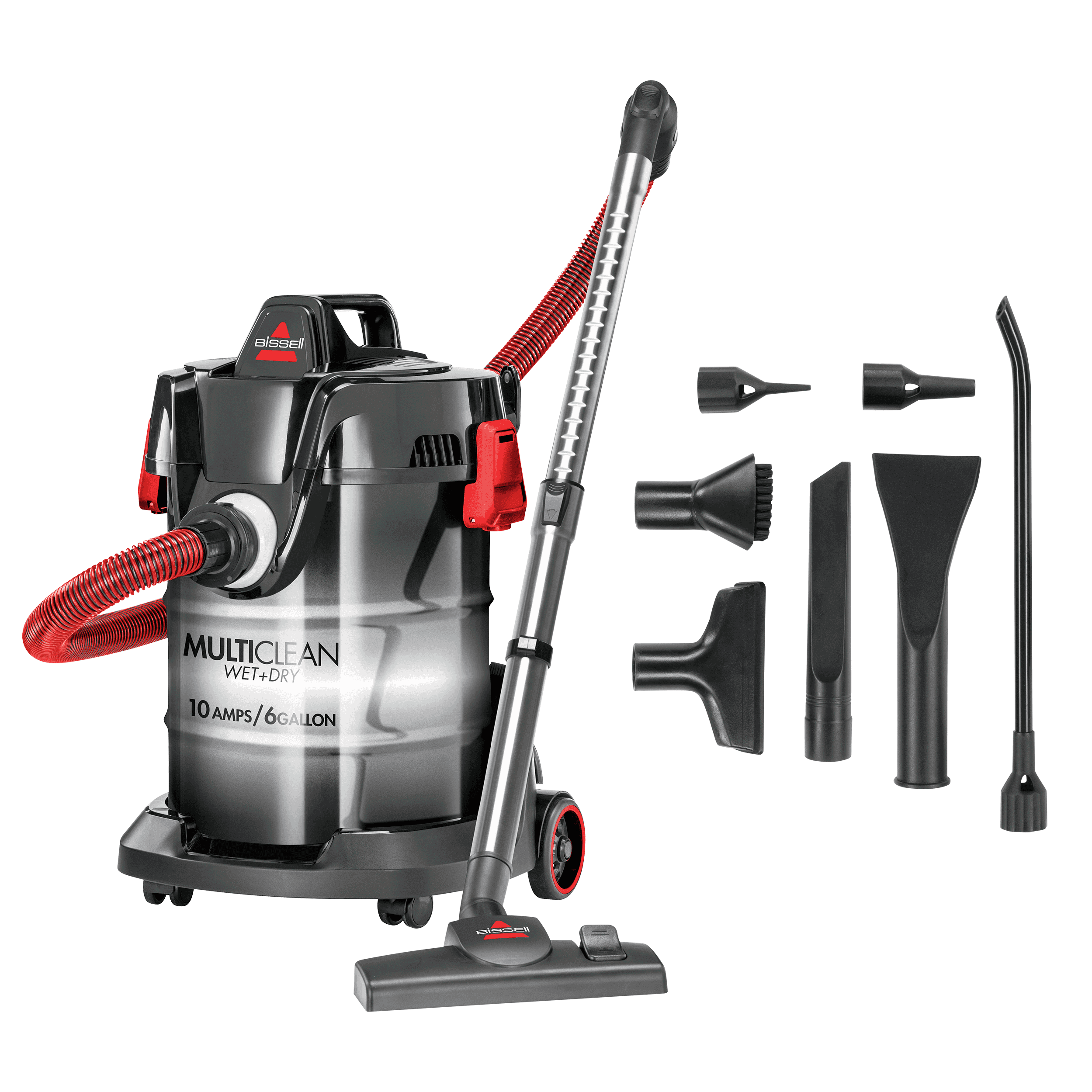 MultiClean Wet and Dry Auto Bagless Vacuum | Mambo Red | 2035M