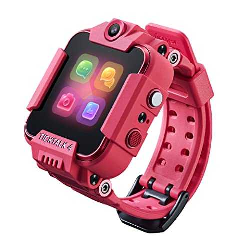 TickTalk 4 Unlocked 4G LTE Kids Smart Watch Phone with GPS Tracker, Combines Video, Voice and Wi-Fi Calling, Messaging, 2X Cameras & Free Streaming Music
