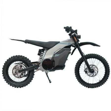 GOTRAX EVEREST 72V 8000W 19 Electric Dirt Bike for Adult with 16 Deep-Tooth Off Road Tires Gray