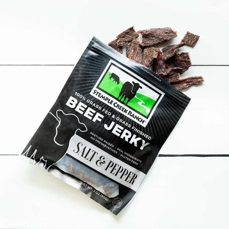 Grass-Fed Salt & Pepper Beef Jerky