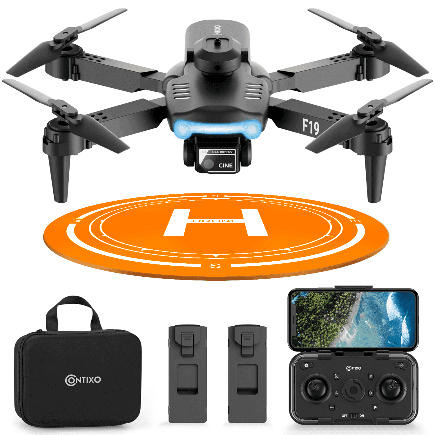 Contixo F19 Drone with 1080P Camera for Adults & Kids