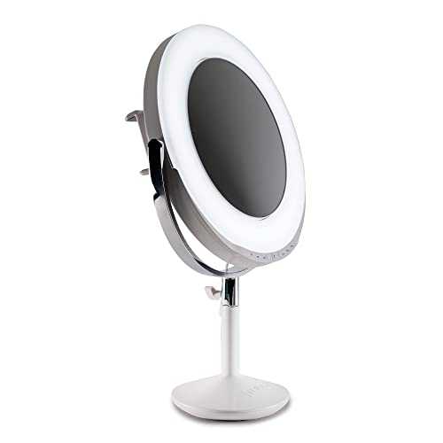 Ilios Lighting Beauty Ring Light - All-in-One Makeup Mirror & Ring Light co Created with Makeup by Mario / Mario Dedivanovic Ideal for Makeup Artists, Content Creators & Beauty Lovers