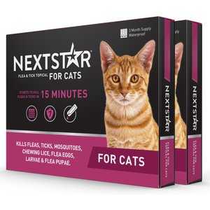 NextStar Fast Acting Cat Flea & Tick Treatment, 6 doses