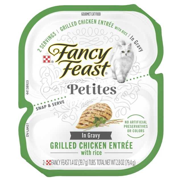 Fancy Feast Petites Grilled Chicken & Rice Entree Gourmet Pate Wet Cat Food