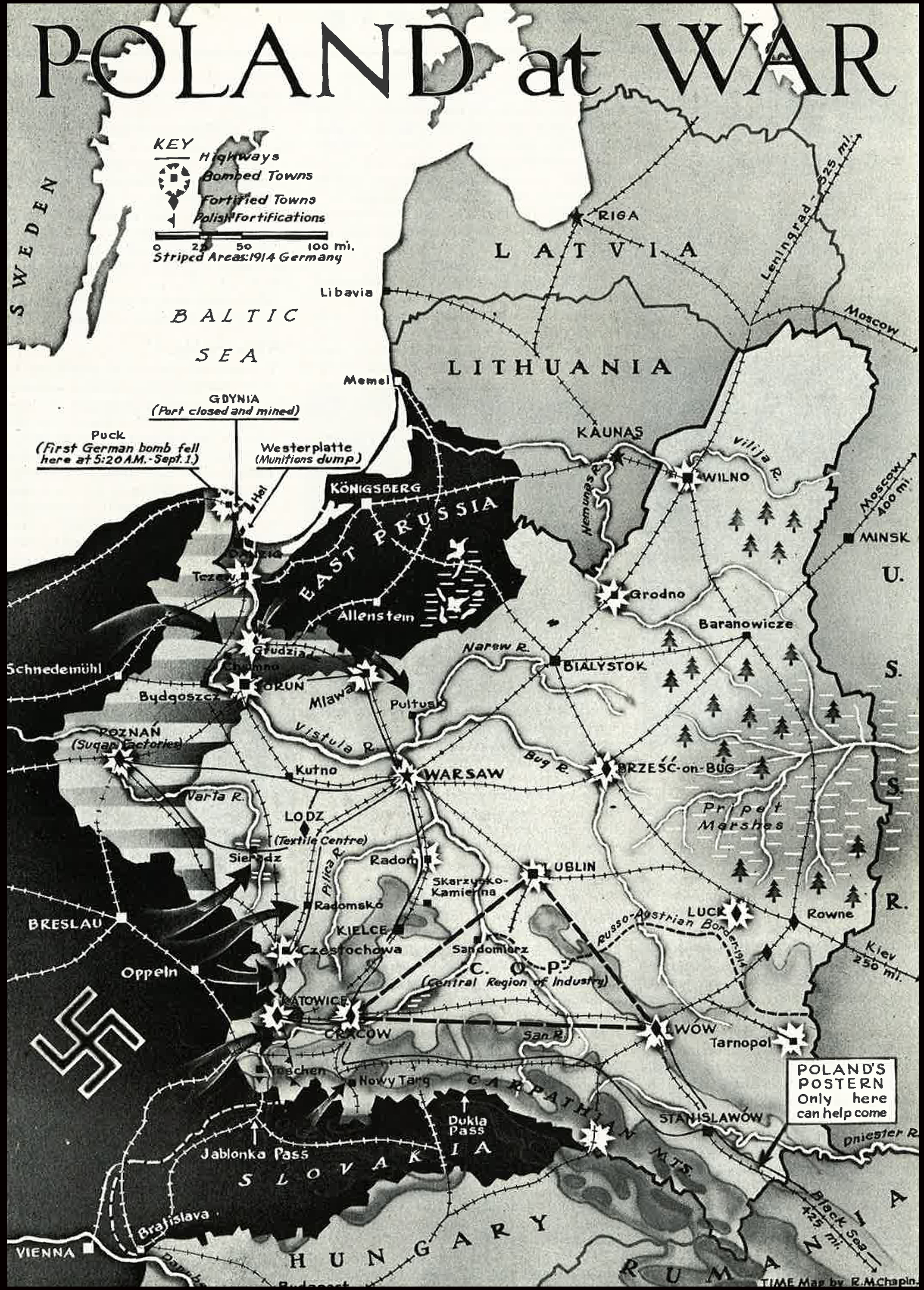 World War Ii Beginning 1939 Germany Invades Poland Time