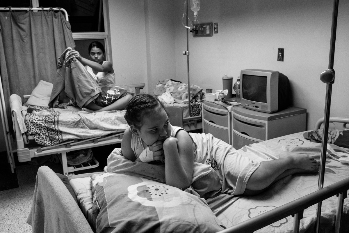 At the children's hospital, J.M. de los Rios, in Caracas, Venezuela, shortages of food and medicine have meant that patients are not receiving essential care, June 2016.