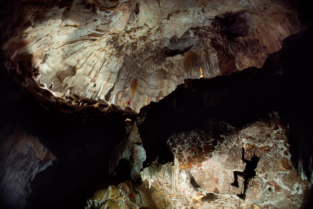Temple of Dagon, Lechuguilla Cave, Carlsbad Caverns National Park, 1990.