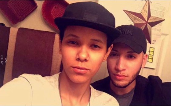 A snapchat selfie of Kaliesha Andino, 19 (left), with Luis Omar Ocasio-Capo, 20 taken on June 12, 2016. Courtesy of Kaliesha Andino