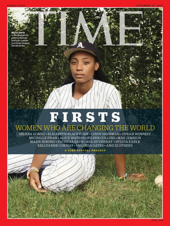 Firsts Women Who Are Changing the World Mo'ne Davis Time Magazine Cover