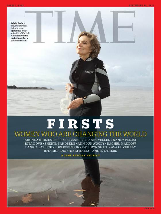 Firsts Women Who Are Changing the World Sylvia Earle Time Magazine Cover