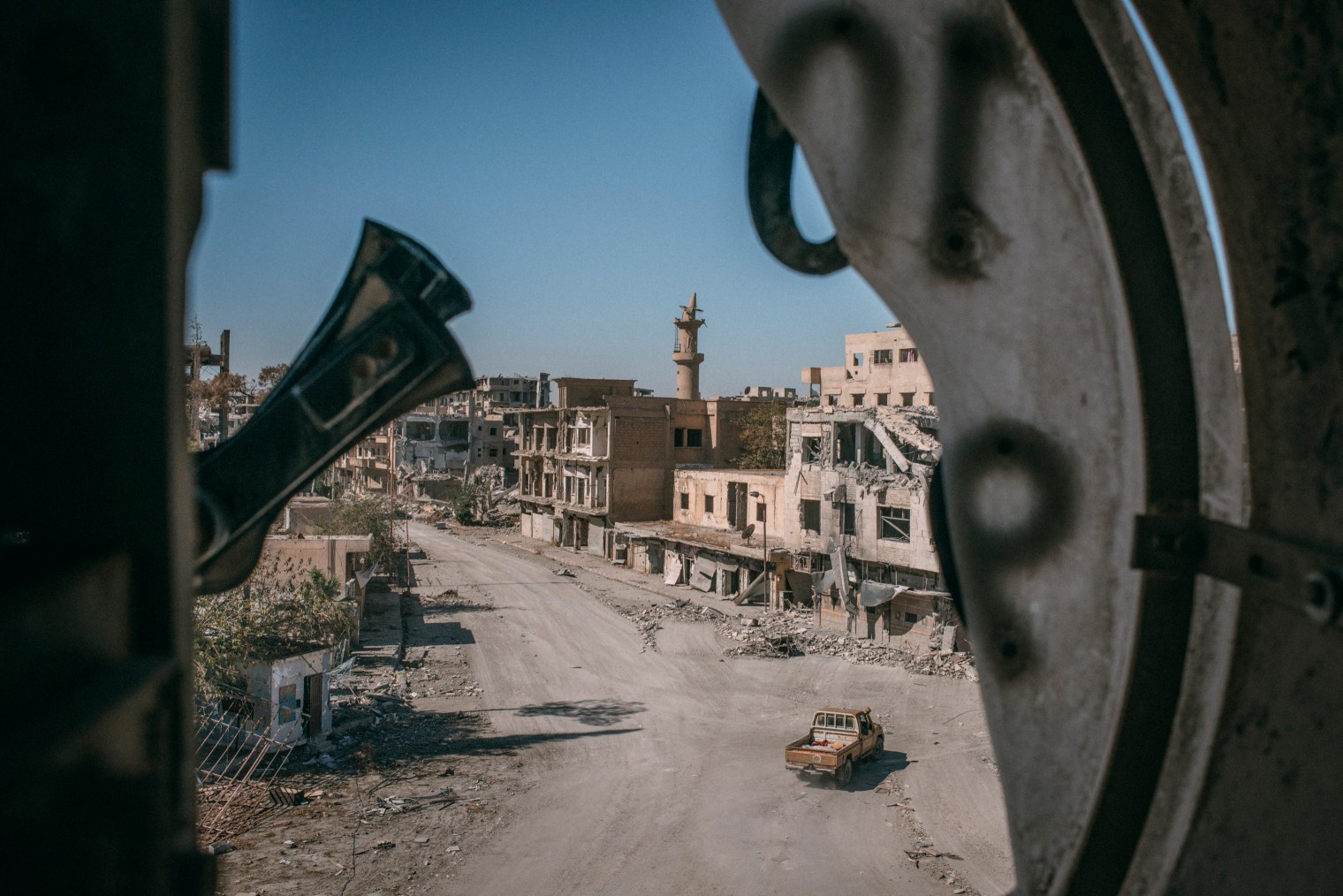 A view of the clock tower square, where Islamic State would carry out executions, in central Raqqa on Oct. 18, 2017