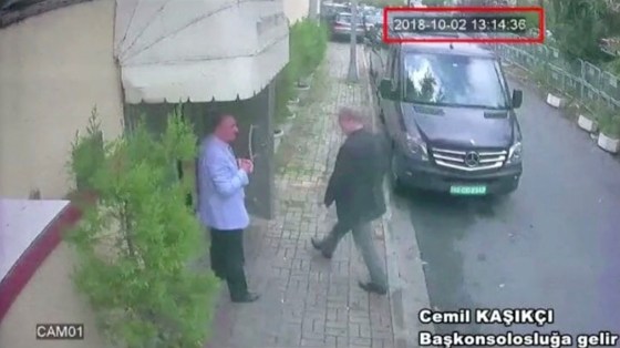 CCTV footage from Oct. 2 shows a Saudi jet at Istanbulâ€™s Ataturk airport, suspects at the airport and Khashoggi entering the Saudi consulate that day