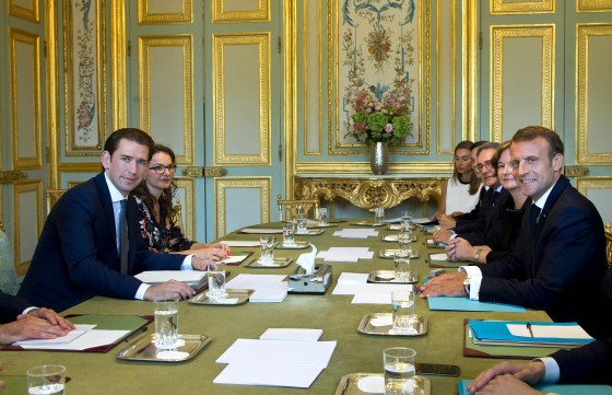 Kurz meets with Macron in Paris in September, days before a summit in part devoted to the issue of migration. While Macron has sought to isolate his far-right opponents, Kurz chose to bring them into his government