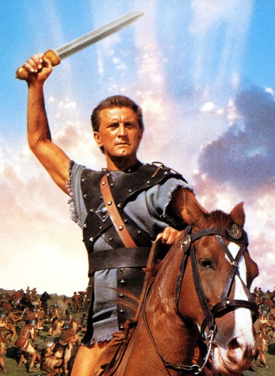 Kirk Douglas as Spartacus