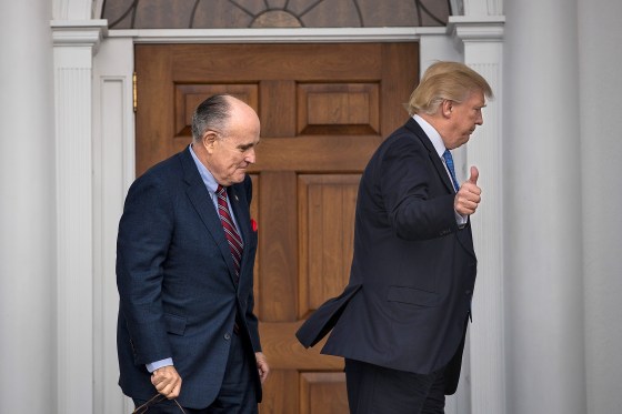 Donald Trump and Rudy Giuliani in 2016