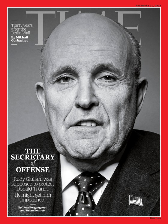 Secretary of Offense Rudy Giuliani Time Magazine Cover