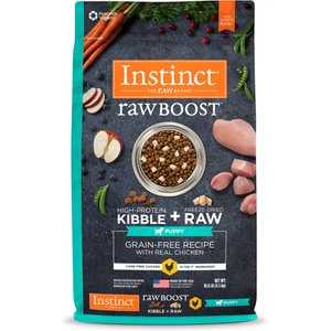 Instinct Raw Boost Puppy Grain-Free Real Chicken Recipe Dry Dog Food, 10-lb bag